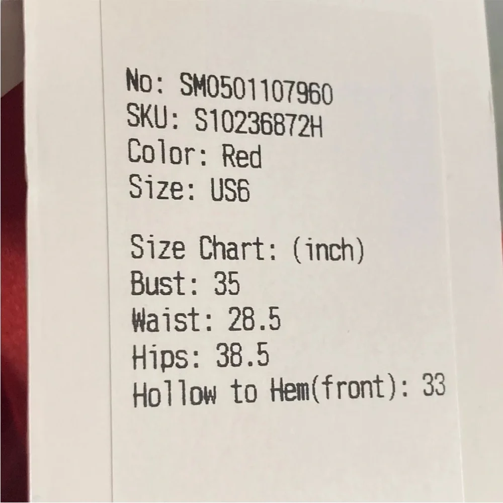 NWT Stacees Dress Womens sz 6 Red Deep V Neck Mini Party Prom Special Oc… - Picture 7 of 7